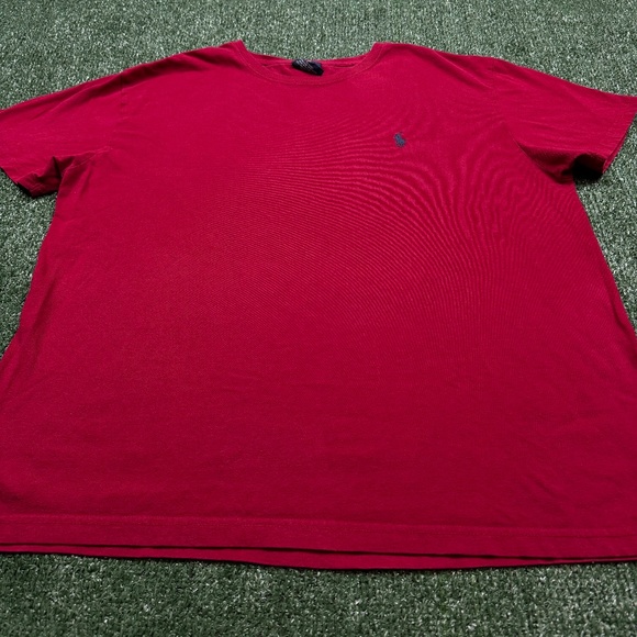 VINTAGE Polo Ralph Lauren T Shirt Men's Size M Red Short Sleeve Pony Y2K Tee - Picture 3 of 7